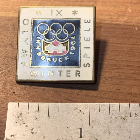 Vintage Olympic Winter Games Pin Winter Spiele IX. Innsbruck 1964. Rare. - Picture 8 of 8